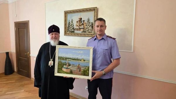 Встреча митрополита Ставропольского и Невинномысского Кирилла с руководителем Следственного управления СК РФ по Ставропольскому краю Александром Перепелицыным
