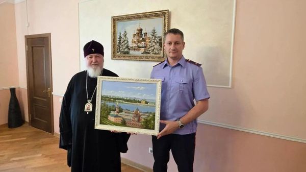 Встреча митрополита Ставропольского и Невинномысского Кирилла с руководителем Следственного управления СК РФ по Ставропольскому краю Александром Перепелицыным