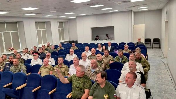 Участники совета атаманов Луганского округа ВКО ВВД