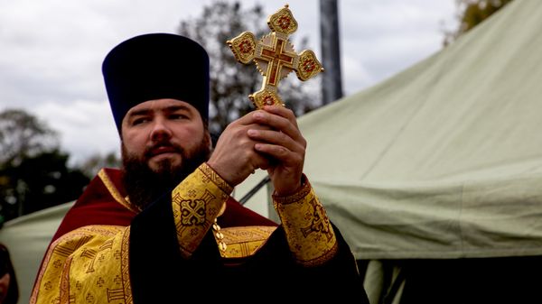 Освящение походного храма