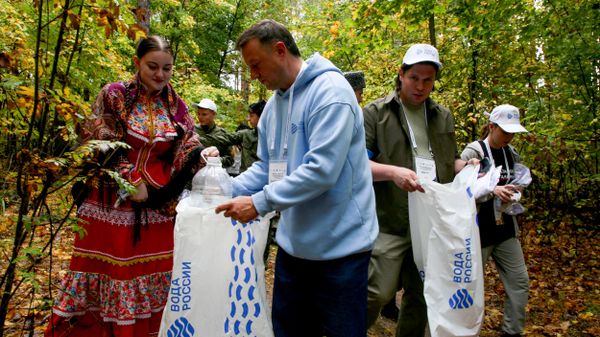 Акция Вода России в рамках VII Всероссийского слета казачьей молодежи