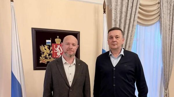Встреча атамана ОВКО Игоря Цыганова с замгубернатора Свердловской области Василием Козловым