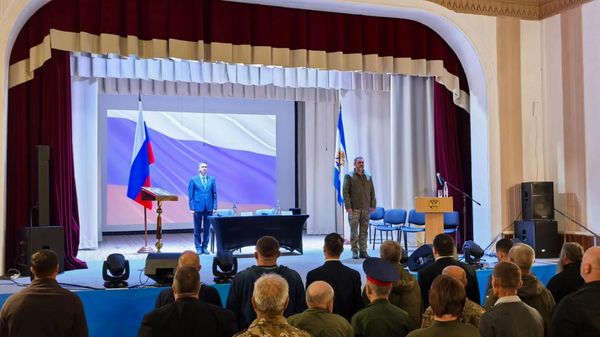 Совещание по формированию окружного казачьего общества в Херсонской области