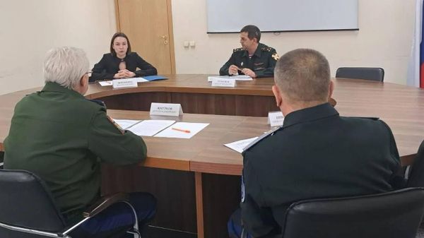 Участники совещания по вопросам взаимодействия ОВКО и Управления Росгвардии по Свердловской области